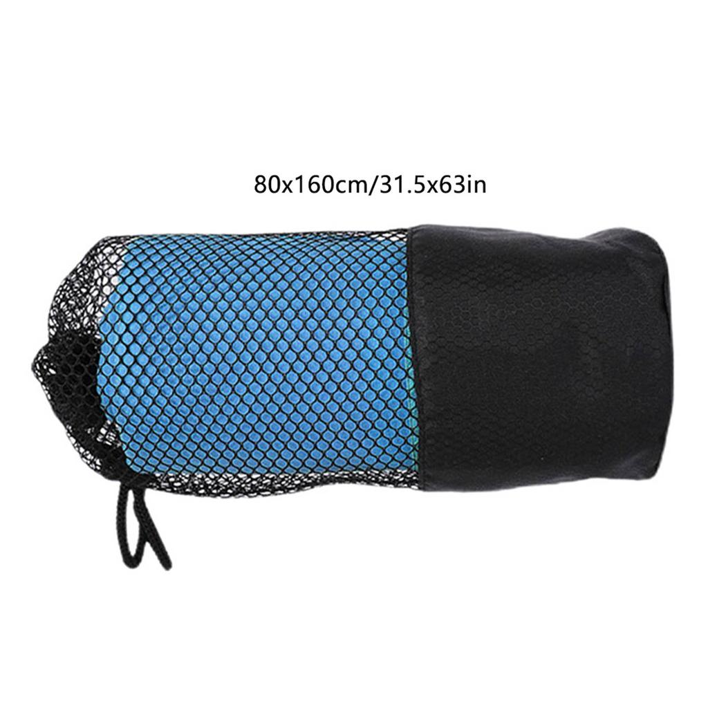 Extra Large Quick-Dry Microfiber Bath Towel for Body with Storage Bag for Swimming Fitness Beach and Yoga 130cm/160cm