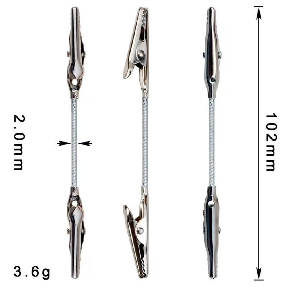 1pc Metal Mosquito-repellent Incense Clip Double-ended Extended Hose Crocodile Clip Bracket Bendable Mosquito Coil Support