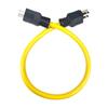Generator Adapter Cord NEMA 5-15P to 5-15P for Transfer Switch Extension Cord Adapter 3 Prong Plug 12AWG 125V US Plug