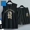 Ice Silk Sports Suit Men's Quick-drying Basketball Jersey Men's Summer Vest Shorts Gym Running Men's Suit