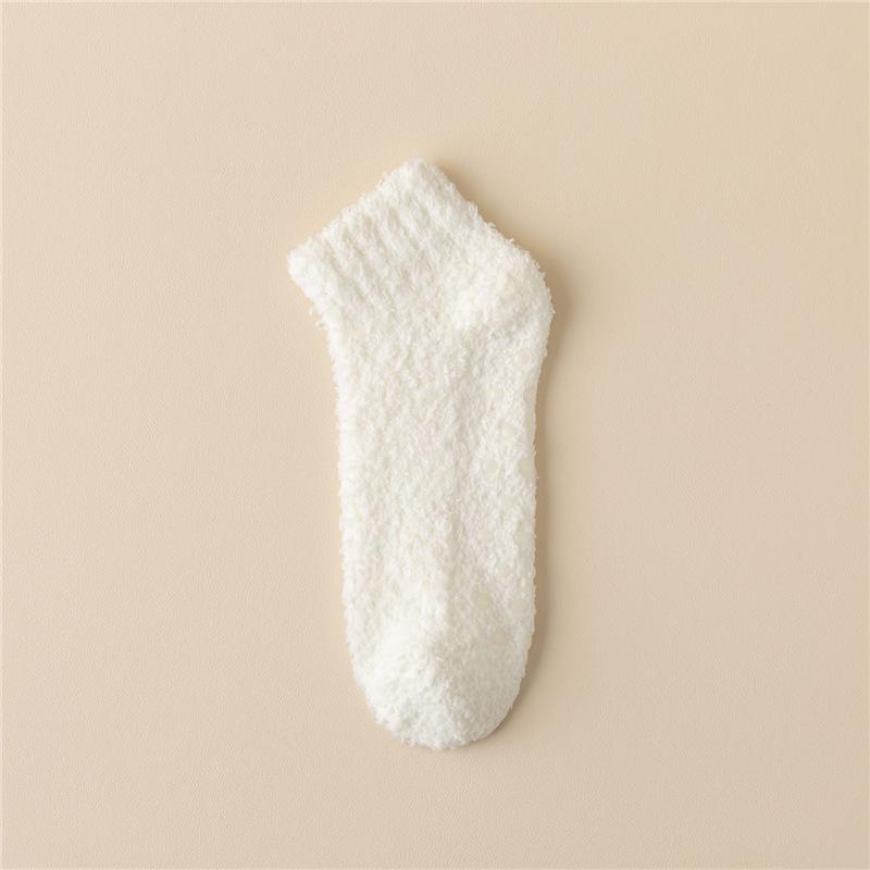 Thickened Thermal Socks Women Winter Warm Home Soft Thickened Plus Velvet Sleeping Anti Slip Floor Slipper Sock Christmas Gift