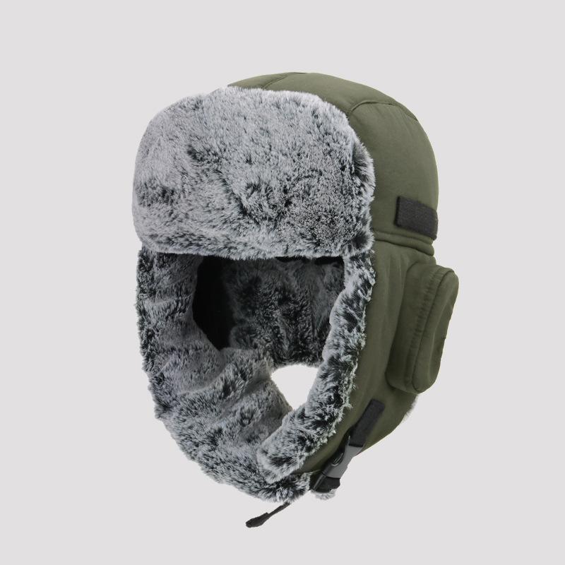 Winter warm hat, cold-proof and water-proof, piled and thickened ear protectors, ski hats for men and women