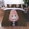 3D Print Anime Spy Family Anya Bedding Set 3D Printed Suitable for Bedroom Duvet Cover Set With Pillowcases Kids Home Textile