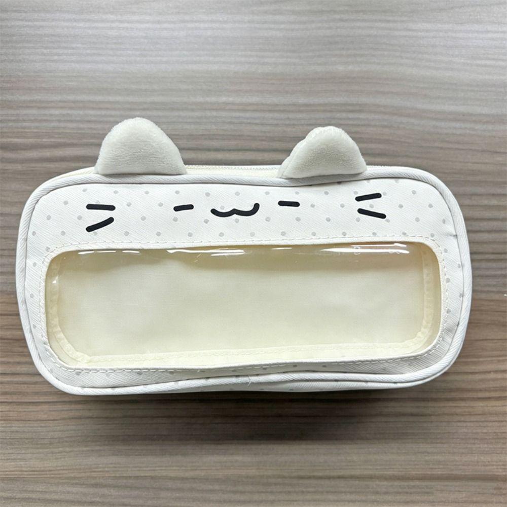 With Ita Display Window Pencil Case Double Layers Stationery Bag Pencil Pouch  Students