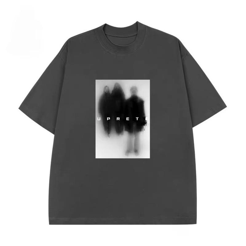 

2025 Fashion Trend Pattern Printing Summer Pure Cotton Men s and Women s T-shirts Short Sleeves Autumn and winter innerwear 4XL