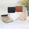 Simple student short wallet wallet niche diamond design multi-card women's small square bag change bag