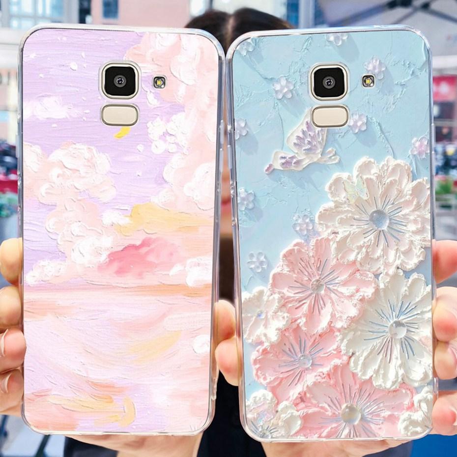 Lovely Printing Case For Samsung Galaxy J6 J6+ J600G J610G Soft Silicone TPU Back Cover For SamsungJ6 J 6 Plus 2018 Phone Cases