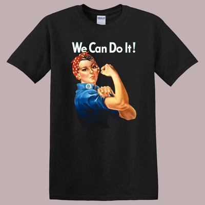 Men's and Women's T-shirts Rosie The Riveter We Can Do It