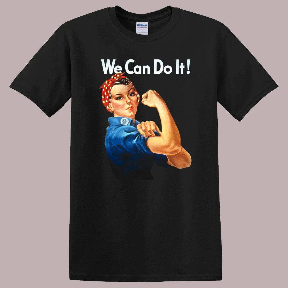Men s and Women s T-shirts Rosie The Riveter We Can Do It XL