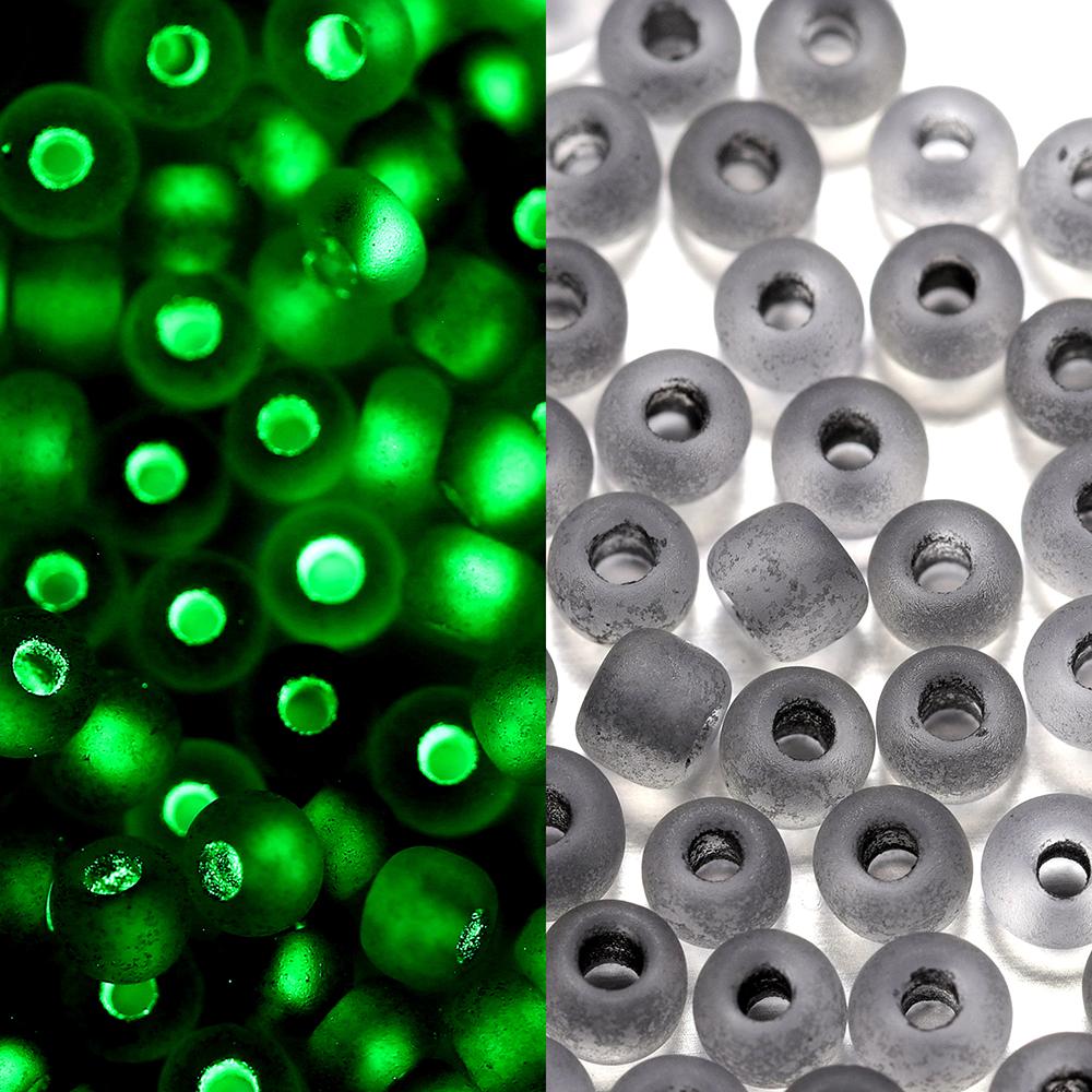 600pcs 3mm Luminous Glass Seed Beads Glow In The Dark Loose Spacer Beads for DIY Jewellery Marking Necklace Bracelet Accessories