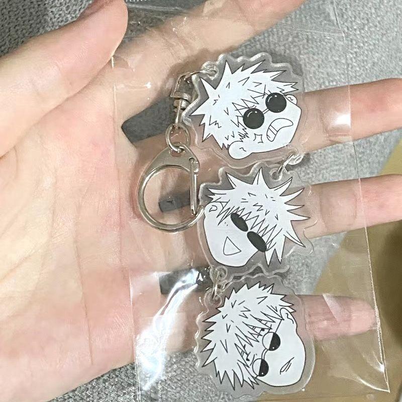 Anime Jujutsu Kaisen Acryl Sleutelhanger Dubbelzijdig Ontwerp Gojo Geto Kawaii Rugzak Hanger Fans Verzameling Accessoires
