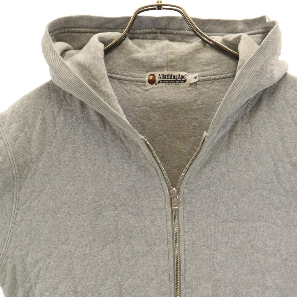 A BATHING APE made in Japan star pattern Long sleeve sweat Zip hoodie Men's Used