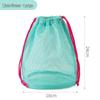 Dopamine Round Bottom Mesh Toiletry & Travel Bag - Outdoor Makeup, Fitness & Swimming Drawstring Bag