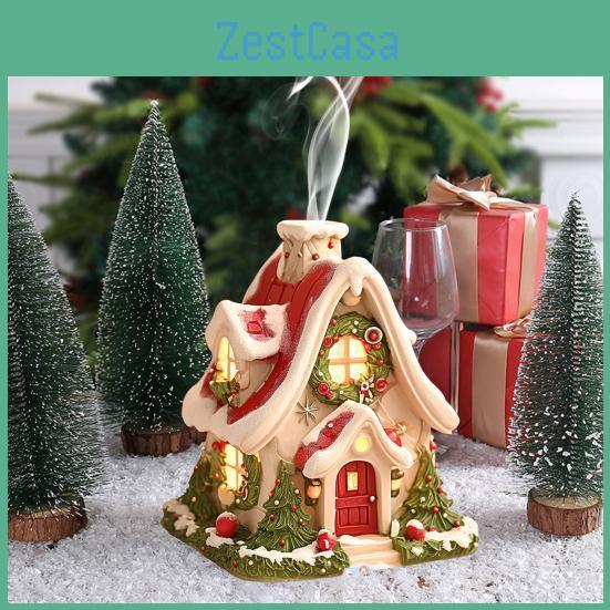 Burner Christmas House Incense Snow Winter House Incense Cone Holder Xmas Party