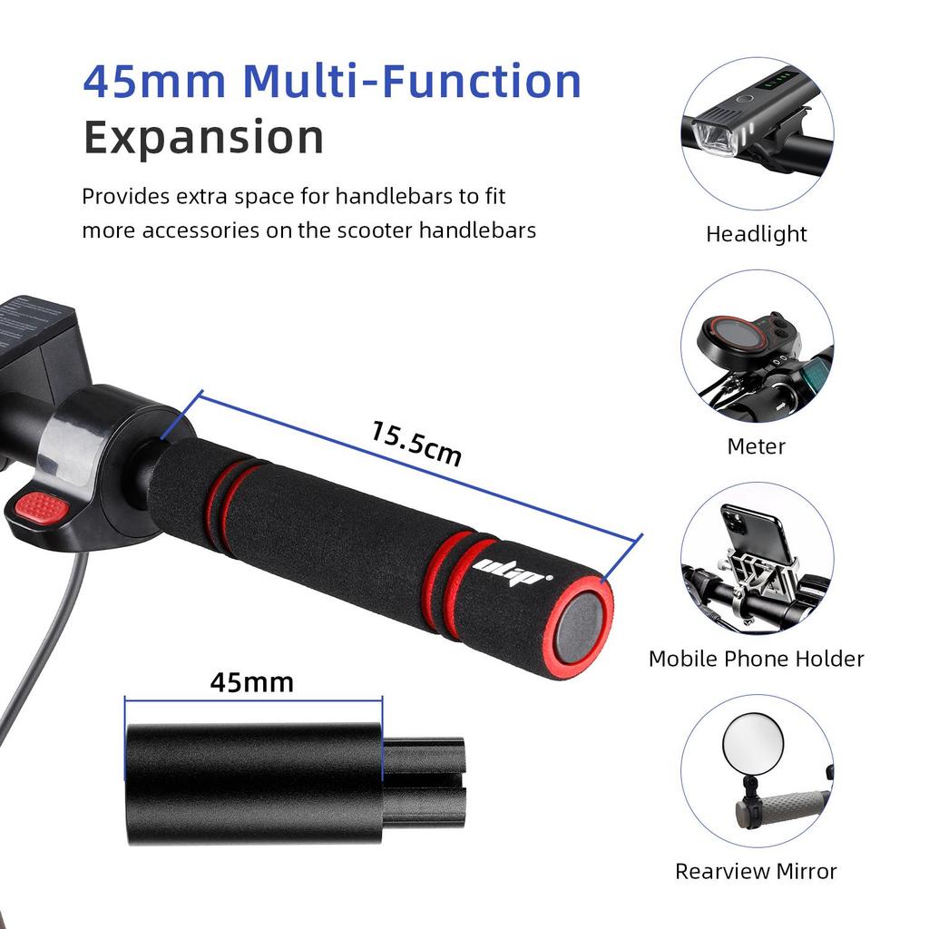 Schwarzes Ulip Lenkerverlängerungsset ohne Licht für Max G30 Roller