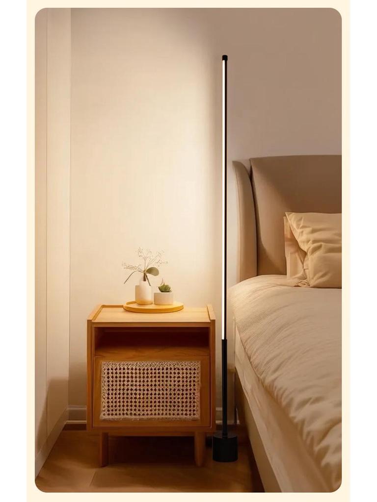 Smart LED Floor Lamp with Voice Control and Remote for Bedroom and Living Room