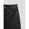 8SECONDS Coated Denim Mini Skirt Black