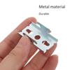 2Sets Curtain Rod Brackets Iron Double Mounting Bracket Strong Tear-Resistant for Bedroom Living Room Kitchen Curtain Holders