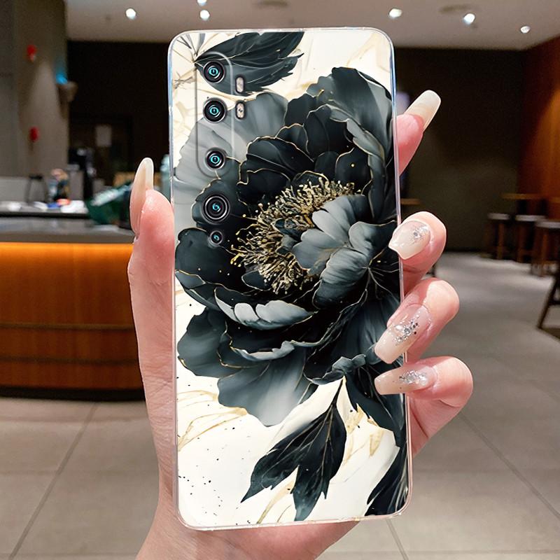 Phone Case For Xiaomi Mi cc9 Pro/Mi Note 10/Mi Note 10 Pro Butterfly Bow Protective Casing Transparent Soft Silicone TPU Cover