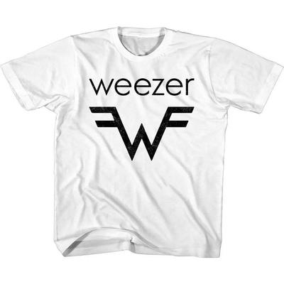 Weezer W Logo White T Shirt