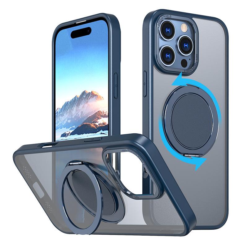 Applicable To Apple 11ProMax Fulcrum Mobile Phone Case Wireless Charging Magnetic Gear Rotating Bracket iPhone11Pro