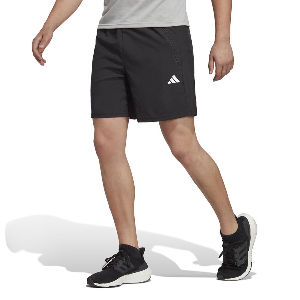 Adidas Train Essentials Woven Training Shorts QF268 Men's Black/White (IC6976) J/S9
