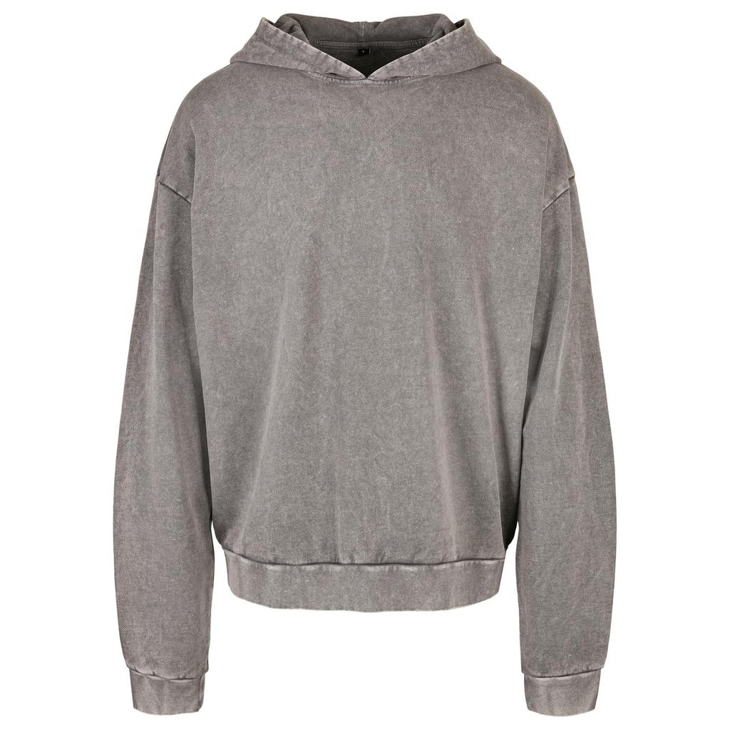 Build Your Brand Unisex Adult Acid Wash Oversized Hoodie