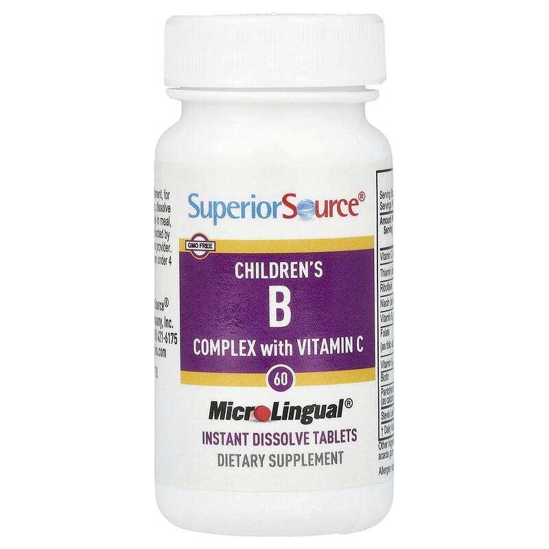 Children's B Complex with Vitamin C, 60 MicroLingual Instant Dissolve Tablets