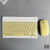 Klavye Mouse 78 Keys Portable Wireless Mini Bluetooth Keyboard and Mouse Combo for iPad MatePad Tablet
