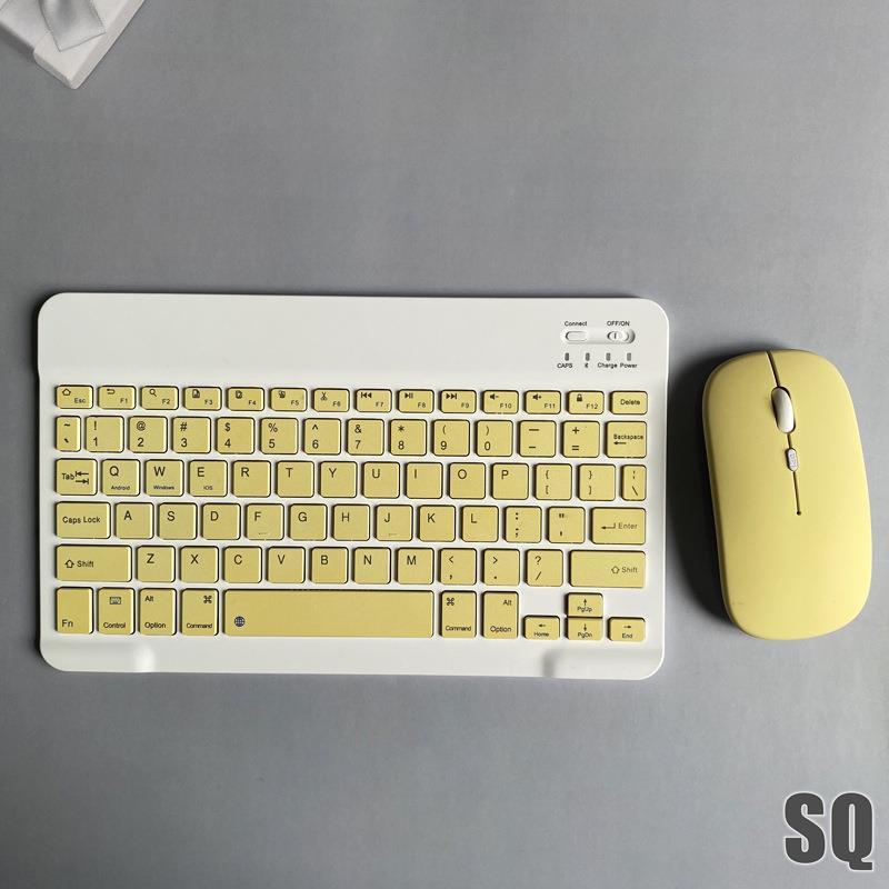 Klavye Mouse 78 Keys Portable Wireless Mini Bluetooth Keyboard and Mouse Combo for iPad MatePad Tablet