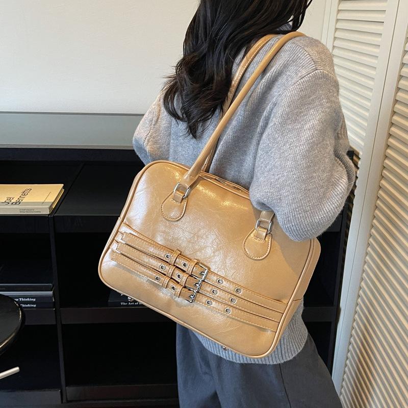 Large-capacity Bag Women's Autumn and Winter Versatile 2025 New Casual Simple Shoulder Underarm Bag Work Commuter Pillow Bag