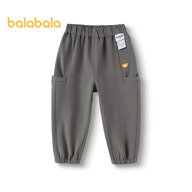 Balabala Kids Fleece-Lined Winter Cargo Pants 120