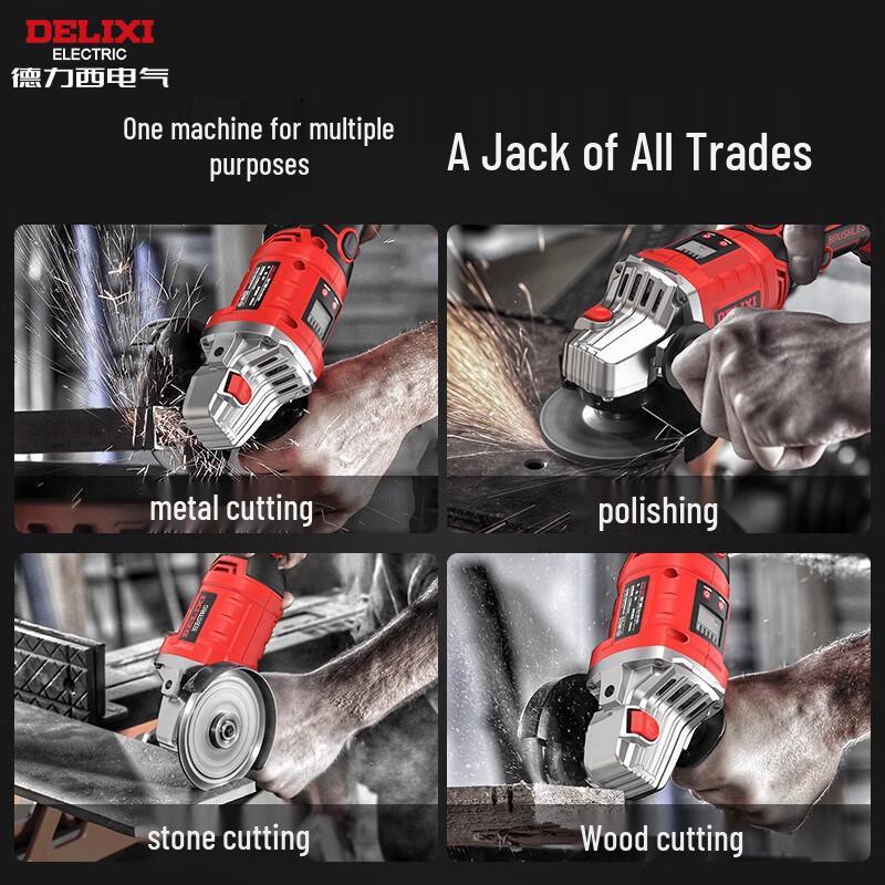 Delixi Brushless Cordless Angle Grinder CN plug (adapter included)