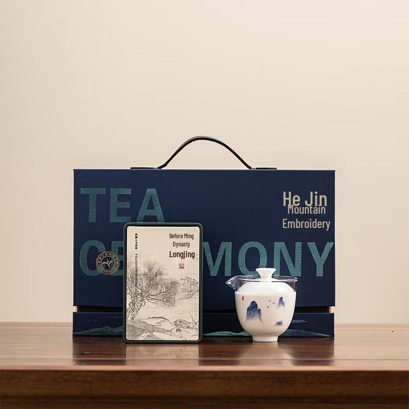 Dongyue Hand-Painted Splendid Landscape Travel Tea Set