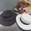 Beach Hat Large Brim UV-proof Flat Top Fashion Summer Women Visor Cap for Outdoor