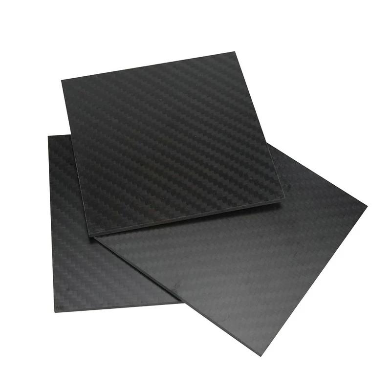 1Piece Carbon Fiber Plate Decorative Materials 100X200MM Carbon Fiber Board Plain/Twill Thickness 1-5MM Optional