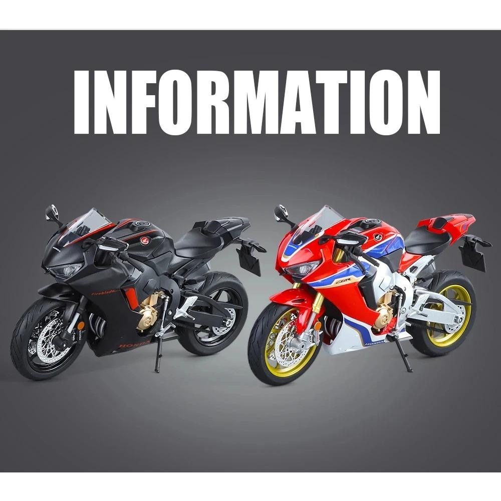 1/9 Maßstab Honda HRC CBR1000RR Fire Blade Legierung Sportmotorrad Diecasts Metall Spielzeug Rennmotorrad Modell mit Licht Kindergeschenk
