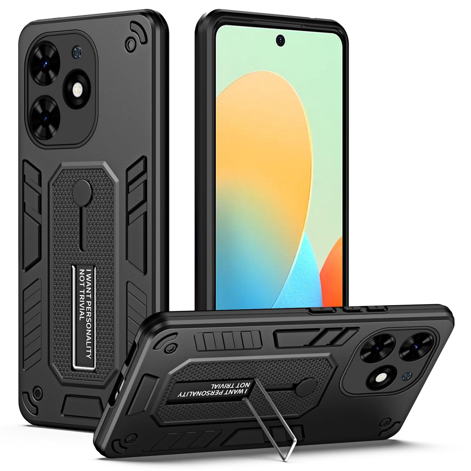 

Чехол-подставка для телефона TECNO Spark Go 2024 4G/Spark 20/Spark 20C/Pop 8/Infinix Smart 8 4G/Hot 40i Black