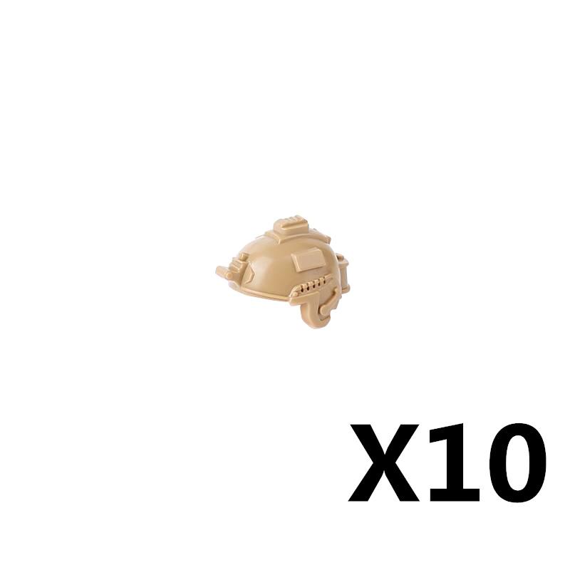 MOC Militärfigur Zubehör Bausteine Alpha SWAT Helm Weste Rucksack Knieschoner Nachtsichtgeräte Steine Spielzeug K017