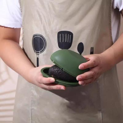 Avocado-Lebensmittelbehälter, Lebensmittelqualität, BPA-frei, leicht zu reinigen, kühlschranksicher, tragbar, wiederverwendbar, Avocado-Crisper