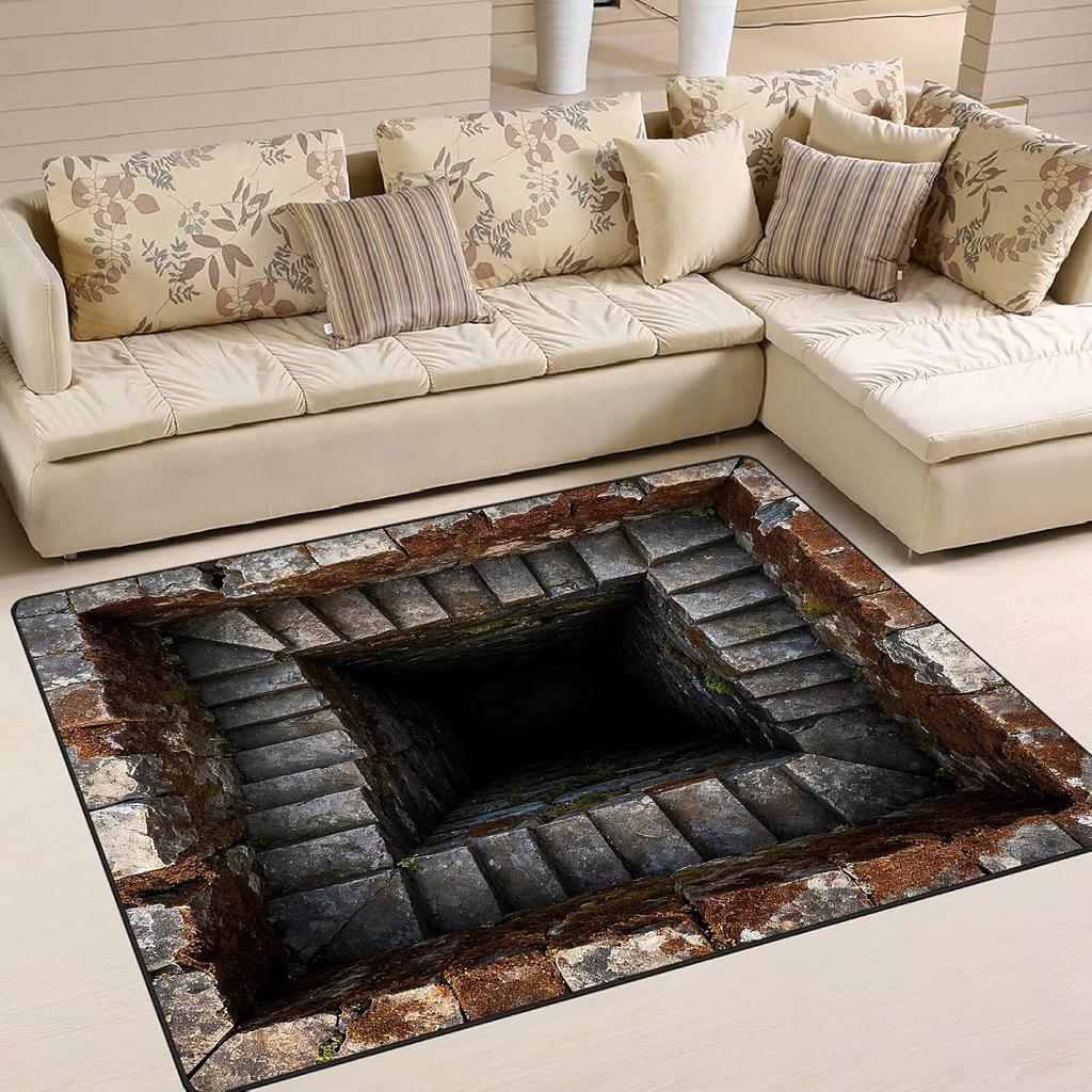 Lava Volcano Breaking Through Soil Hot Melting Carpet Mats Bedrooms Living Rooms Coffee Tables Floor Mats  Home Decor  Rug