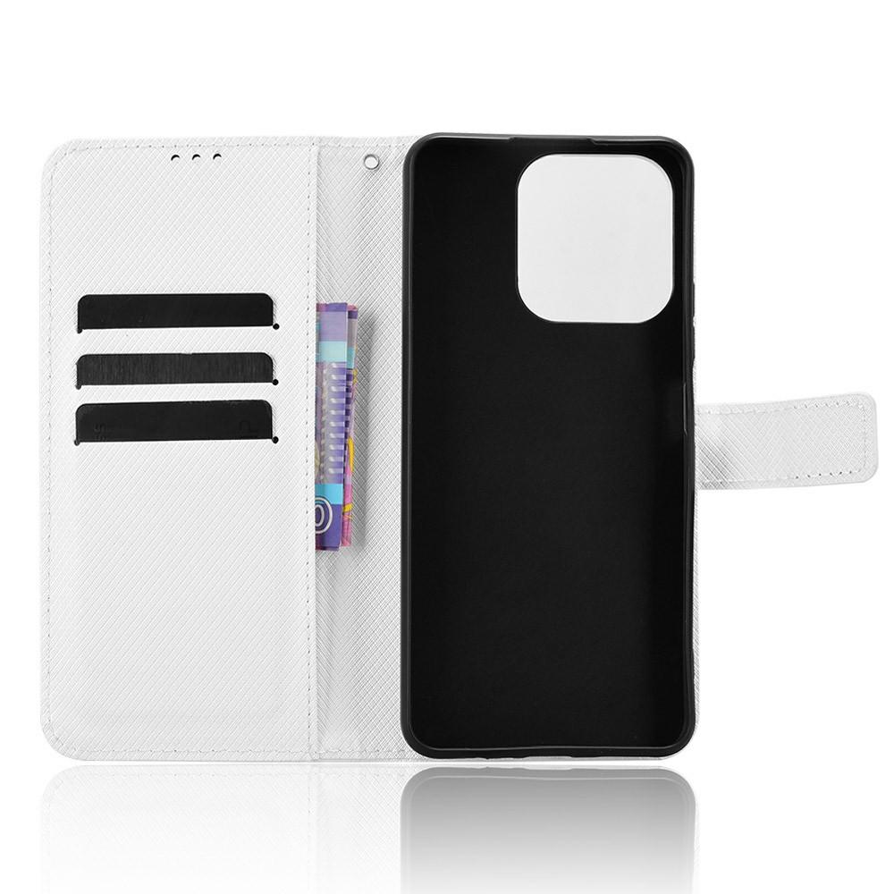 Kožené pouzdro peněženka pro Realme Note 70T 4G/Narzo 80 Lite 4G/Realme C71 4G (Indie) Kryt na telefon s diamantovou texturou a popruhem