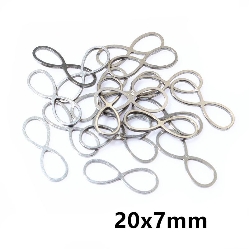 20pcs No Fade 316 Stainless Steel Double Loops Star Heart Cute Charms Pendant DIY Jewelry Findings for Necklace Bracelet