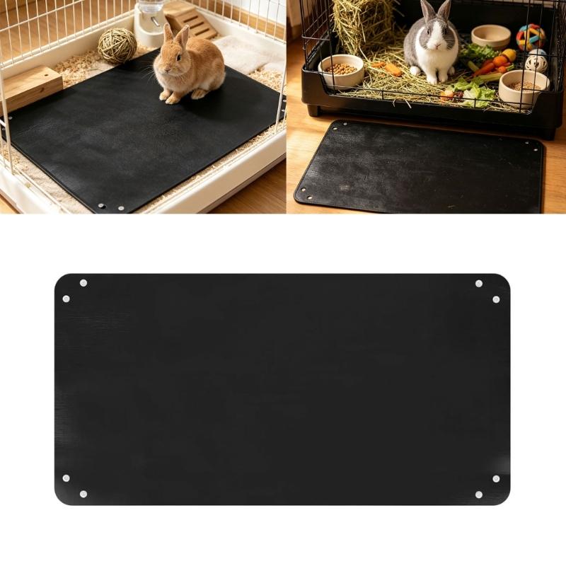 Waterproof Pet Cage Floor Pad for Households with Cats and Dogs, Button Closures Attach to Cage Feet to Reduce Shifting, with Detachable Construction