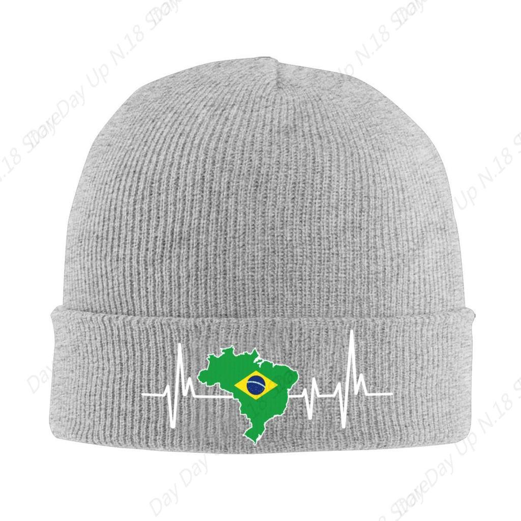 Brazilian Flag Brazil Beanie Cap Unisex Winter Warm Bonnet Femme Knitted Hat Brazilian Proud Skullies Beanies Hats