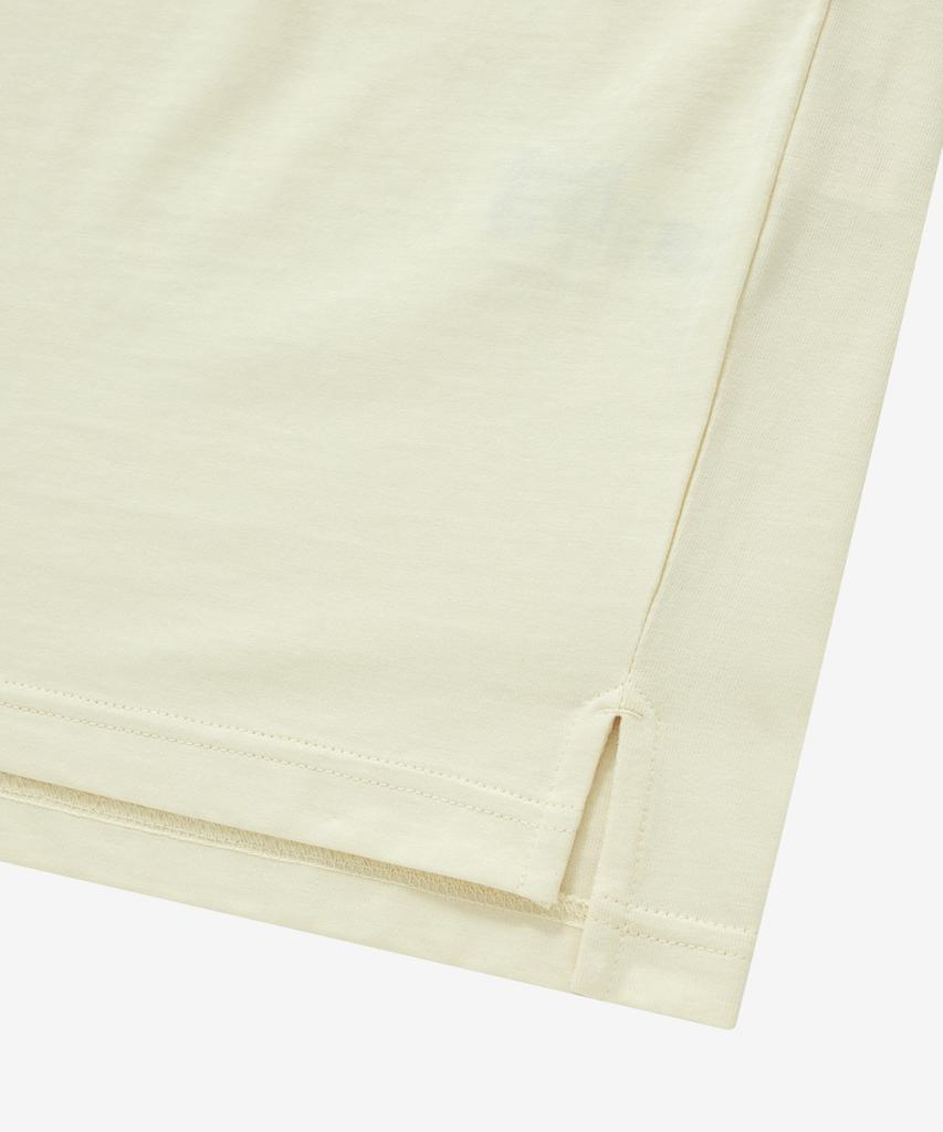 COVERNAT Baseball Two-Tone Long Sleeve Cream