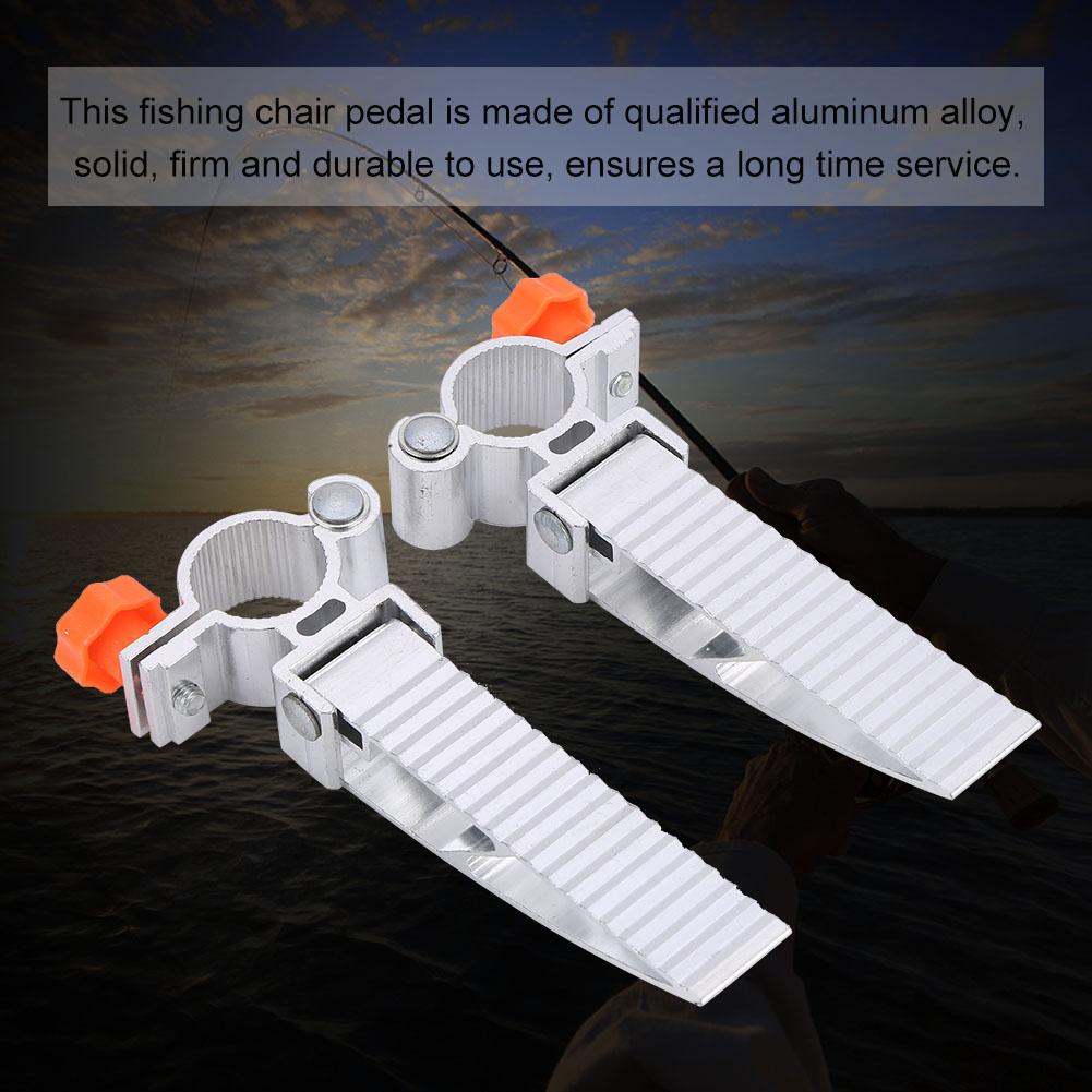 

1 пара складных педалей из алюминиевого сплава с вращением на 360 градусов для рыболовного кресла (оранжевый)
