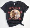 Custom Photo Dog Shirt, Personalized Pet Portrait Tee, Cat Mom Gift, Puppy T-shirt P-912