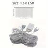 1pc 192LED EU Plug LED Net Mesh String Decorative Lights,3*2M Christmas Window Decoration Mesh Lights For Garden Party Weddings