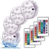 10Led Swimming Pool Light Remote Control RGB Dive Fish Light LED Underwater Lamp Ship/Car Decorative Lamp for Vase Aquarium